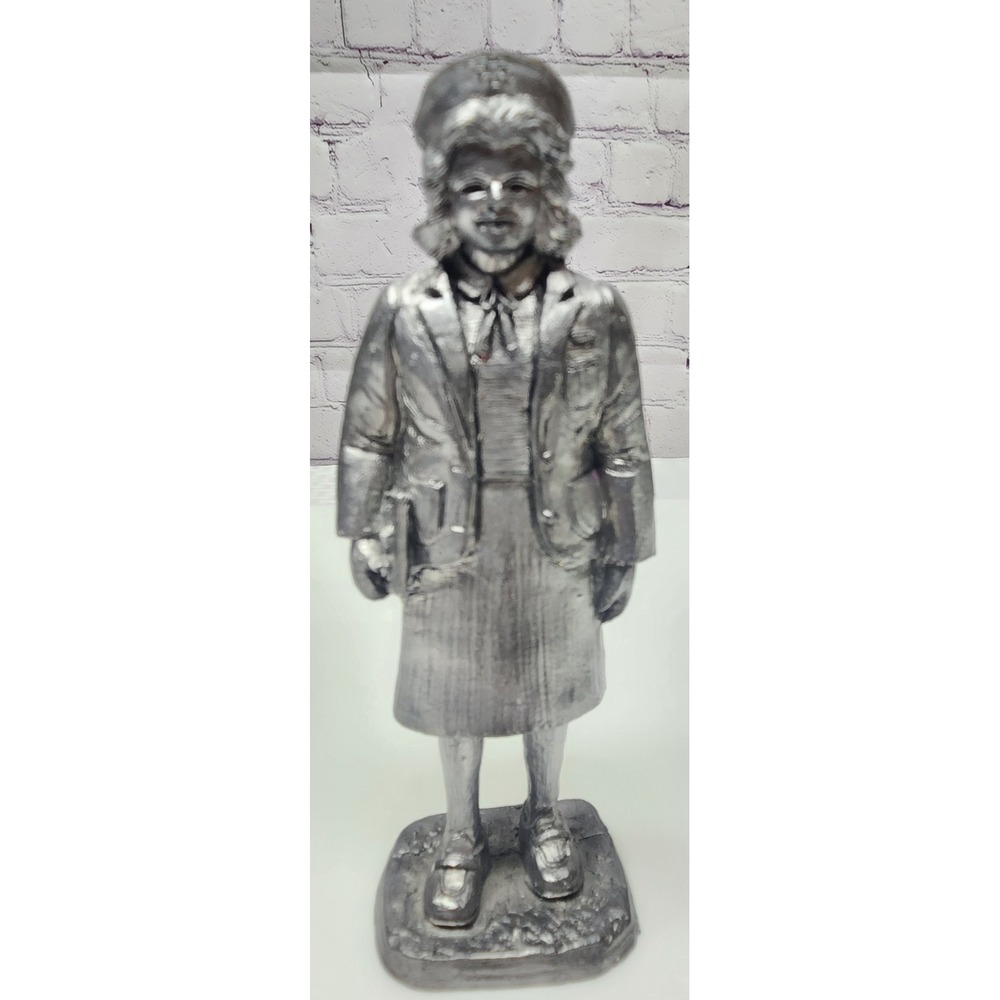 Vintage RICKER BARTLETT‎ 1986 Pewter Standing Nurse W/Clipboard Figurine